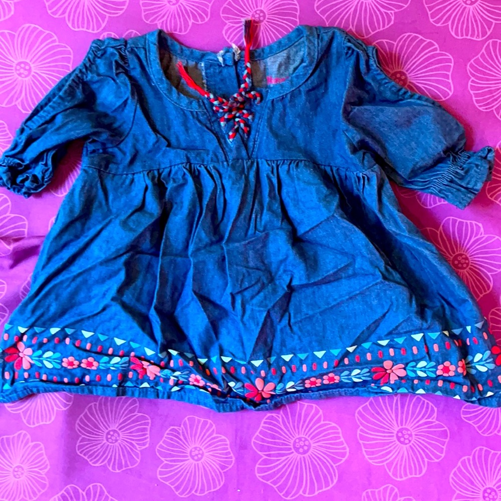 Cute floral toddler girl shirt